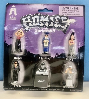 Homies Series 5 Diablo Schoolboy Happy Shady Joka Child Ice cream 2002 New