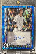 150 Ben Rice Blue Raywave Rookie Auto 2025 Topps Chrome New York Yankees Read 150 Ben Rice Blue Raywave Rookie Auto 2025 Topps Chrome New York Yankees Read