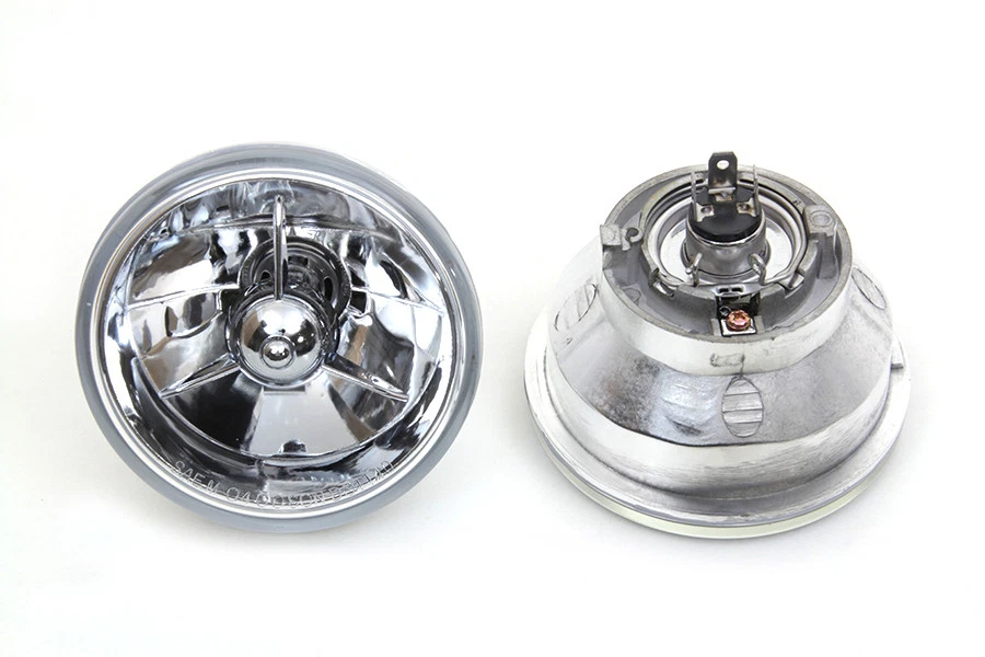 Juego de bombillas de foco H4 de 4-1/2 pulgadas para Harley Davidson Foto 4 de 4