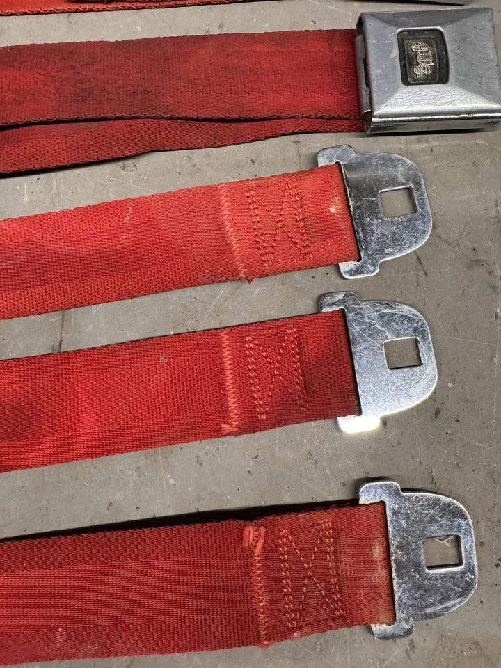 Cinturones de seguridad GTO Chevelle Impala Cutlass 1966-1972 Skylark 442 Malibu OE Foto 2 de 4