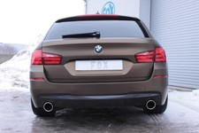 FOX Sportauspuff BMW 5er F10 F11 535d, Endrohr 1x100mm rund je rechts/links