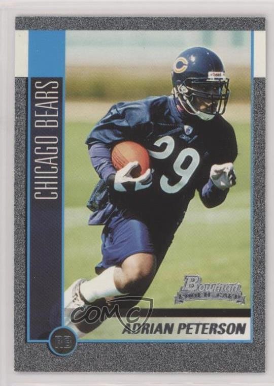 Adrian Peterson Bowman #166 Silver