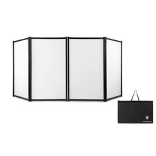PRORECK DJ Foldable Facade Portable Event Booth Panels 4 Detachable Black...