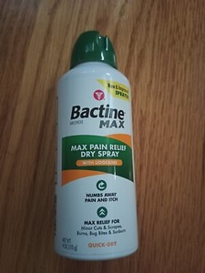 Bactine Max Lidocain Dry Spray, 4 oz 