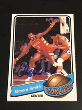 ELMORE SMITH 1979-80 TOPPS SIGNED AUTOGRAPHED CARD #117 CLEVELAND CAVALIERS