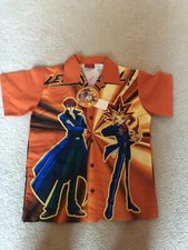 Vintage Yugioh Polyester Boys Button Shirt 2003 with Tags