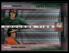 2008 Donruss Elite Extra #CTC-7 B. Tekotte / M. Sobolewski College Green #/1500
