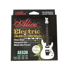 Electric Guitar Strings Set, Light / Super Light Clearance Sale Alice AE530