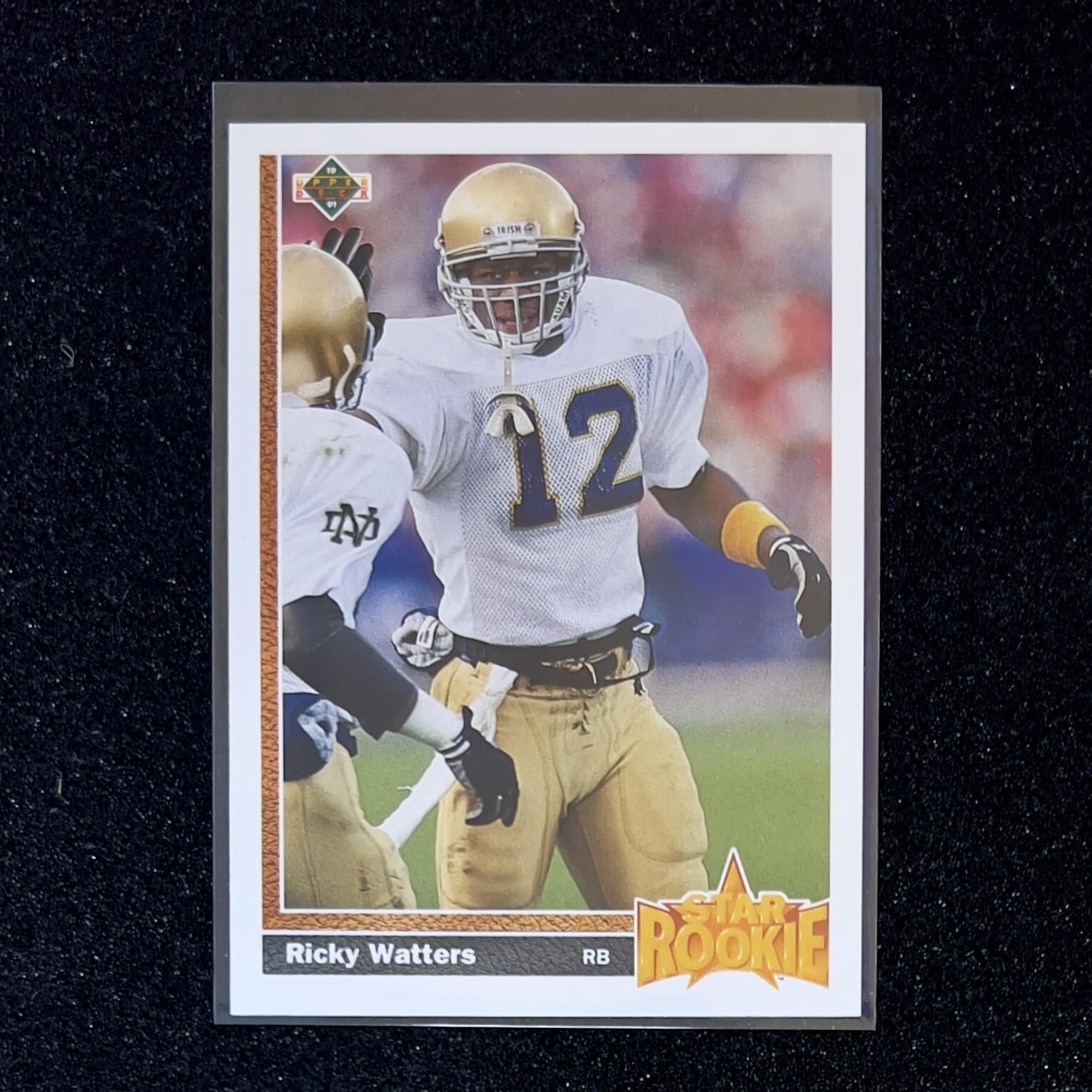 1991 Upper Deck Star Rookie #9 Ricky Watters RC — San Francisco 49ers