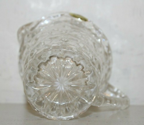 Hand Cut Lead Crystal 24% Pitcher 3.75" Creamer Syrup - Picture 9 of 9