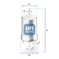 UFI Kraftstofffilter FüR VW Polo Skoda Fabia I Combi Audi A2 Seat Ibiza III