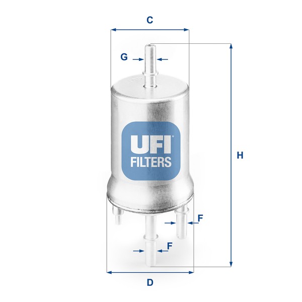 UFI Kraftstofffilter FüR VW Polo Skoda Fabia I Combi Audi A2 Seat Ibiza III-image