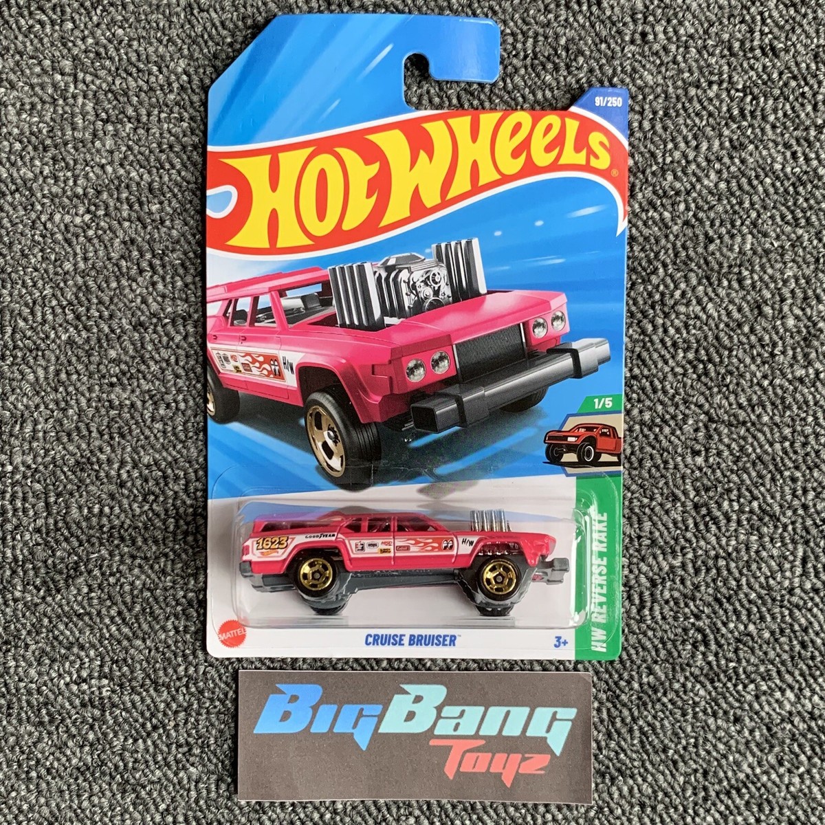 HOT WHEELS クライスラー　クルーザー Hot Wheels Cruiser Bruiser Pink #91 Mainline 2025 Case E/F