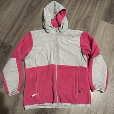 The North Face Youth Denali fuchsia polartec Full Zip Up Fleece Jacket XL