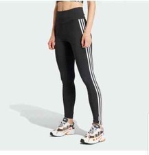 Adidas 3 Stripes Design 2 Move Climate Black Legging Tight DU2040 NWT 2XS XXS 