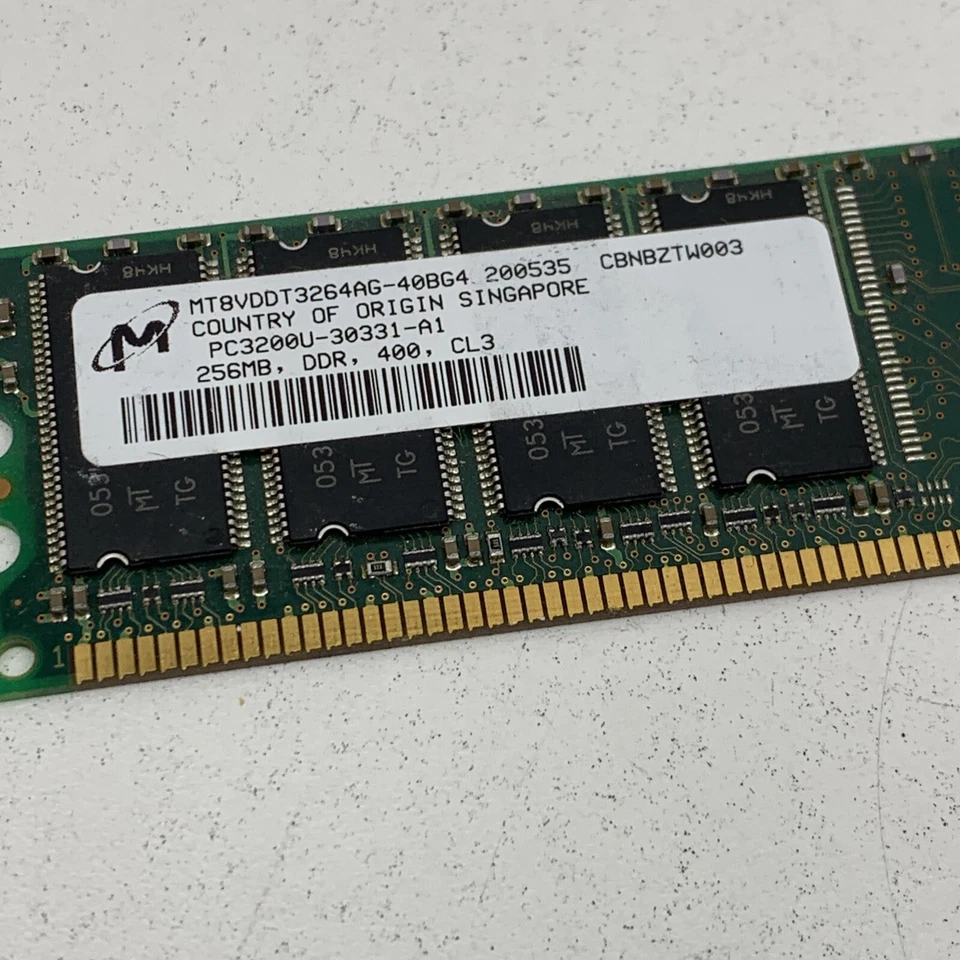 Apple M9651G/A MT8VDDT3264AG-40BG4 200535 DDR Desktop Memory Module 256MB - Image 3 of 4
