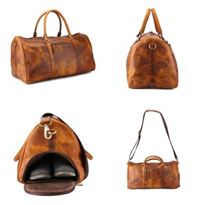 carry on leather duffle bag