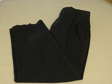 Mens Kirkland Signature Pant wool 34 X 29 pants slacks charcoal to black EUC 