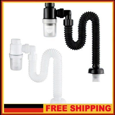 Universal Kitchen Sink Drains Solid Anti Clogging Sewer Pipes for Bathroom Sink