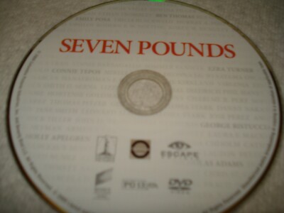 SEVEN POUNDS DVD DISC ONLY USED CLEANED TESTED FREESHIP NO TRACKING 