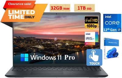 Dell 第12世代i7-1255U Dell Inspiron24 5410 2024 Dell Inspiron 15 Touch Laptop 10-Core Intel i7-1255U 32GB 1TB