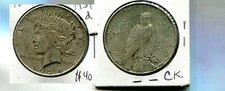 1934 D PEACE SILVER DOLLAR XF 7217Q