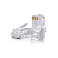 CONNETTORI TRASPARENTI PASSANTI RJ45 VULTECH 50 PZ. 8P8C SN21405 CAT5E