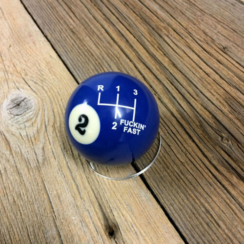 Fucking Fast Schaltknauf Billardkugel 8-Ball VW Bus Bulli T3 Pool Shifter Syncro - Bild 2 von 10