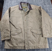 Vintage 90s Timberland Weathergear Mens Brown Hunting Field Jacket Size Large