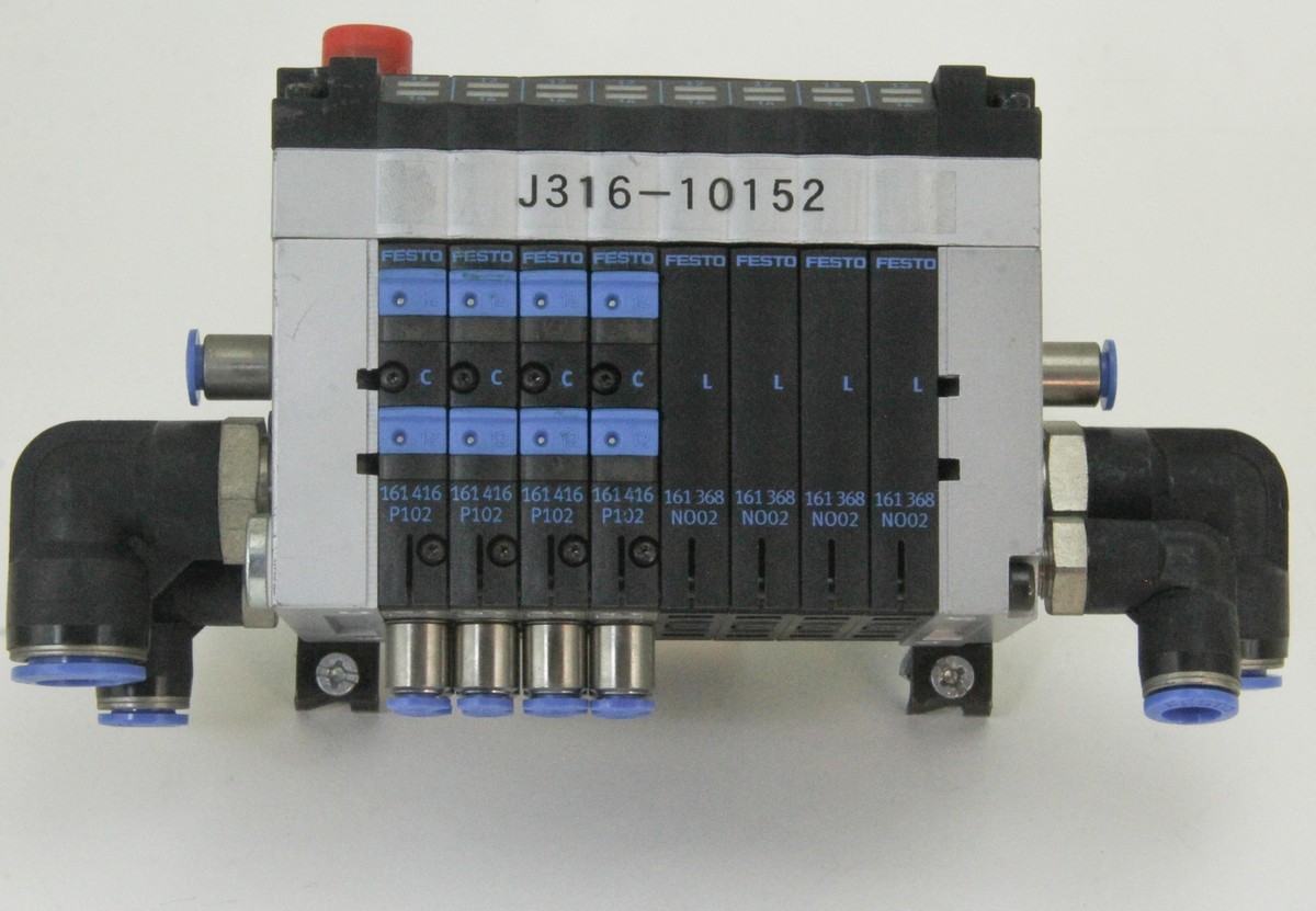 d.year 専用 10152 FESTO 8-SLOT PNEUMATIC VALVE BLOCK, CPV10-GE-D/O1-8 CPV-10
