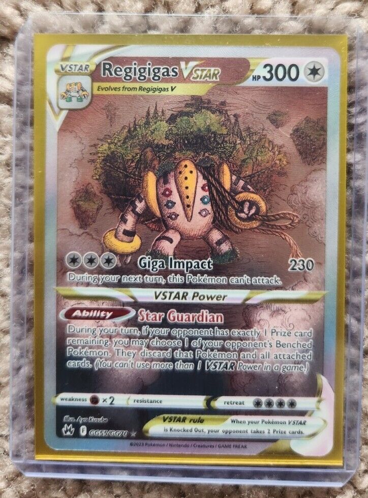 Pokemon Crown Zenith Set ULTRA RARE Regigigas V 113/159 - Near Mint (NM)  for Sale in Oswego, IL - OfferUp