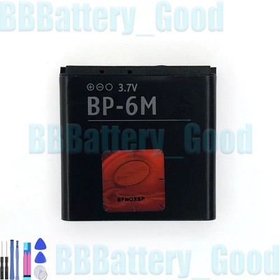 1pcs New Battery For Nokia Mobile N73 N77 N93 N93S 3250 BP-6M BP6M 6M 1070mAh
