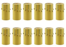 1 3/4 Inch Tall Antique Ivory Drip Candle Socket Covers ~ Candelabra Base 50 Pcs