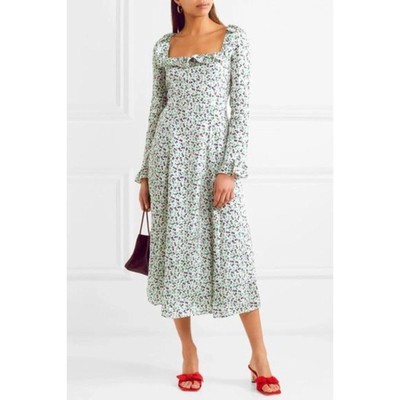 white high low dress Clementine Ruffle Maxi • Shop American Threads Boutique excluding_newness Line gown that radiates Size:15/15.5 JOAH BROWN Cowl Back