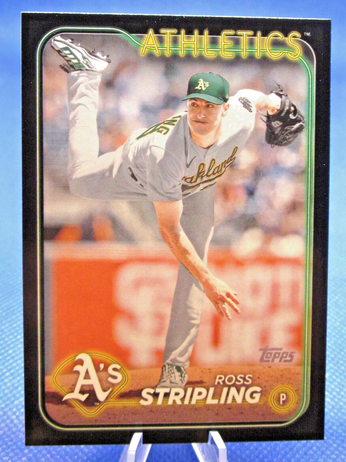 2024 Topps Series 2 Ross Stripling Black Parallel 25/73 Oakland Athletics