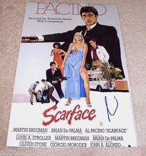 ACTOR AL PACINO SIGNED SCARFACE 12X18 MOVIE POSTER PHOTO W/COA TONY MONTANA
