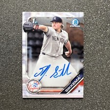 2019 Bowman Chrome TJ SIKKEMA #CDA-TJS Rookie AUTO - NEW YORK YANKEES
