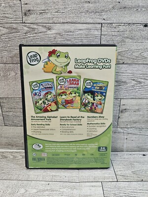 Leapfrog Combo Learning 3 Collection (2015, DVD) and 3 books My