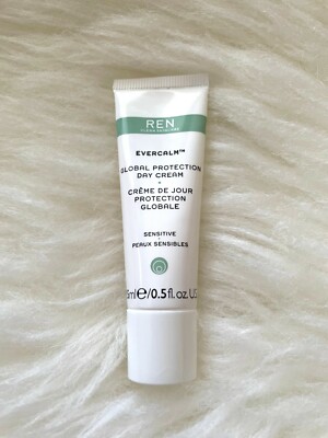 REN Clean Skincare Evercalm Global Protection Day Cream 15ml/.5oz NWOB