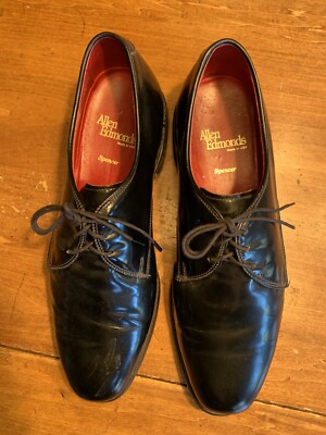 Allen Edmonds Spencer Black Tuxedo Oxfords 9 D | eBay