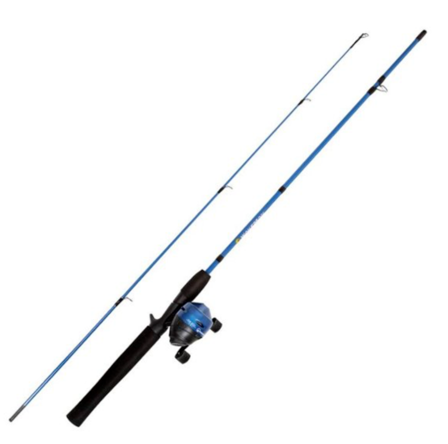 Wakeman - 2-Piece Rod and Reel Fishing Pole - Sapphire Blue Metallic | eBay