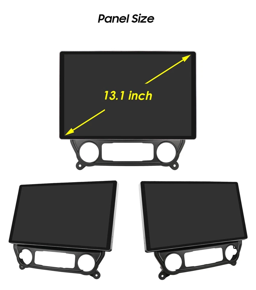 13''ANDROID CAR RADIO STEREO GPS CARPLAY 64GB FOR CHEVROLET SILVERADO GMC SIERRA - Image 3 of 4