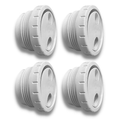 AquaStar TS101 Therapeutic Spinner Jet White 1 1/2'' MIP Thread (4 Pack)
