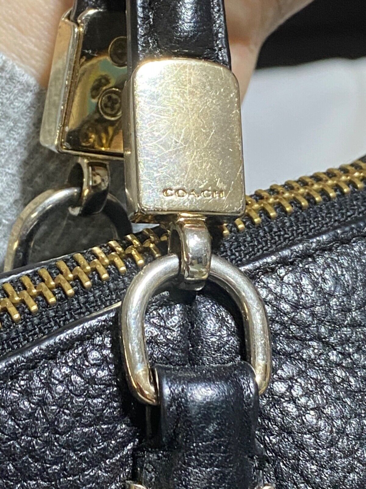 COACH Black Pebbled Leather w/Dbl Leather Straps,… - image 16