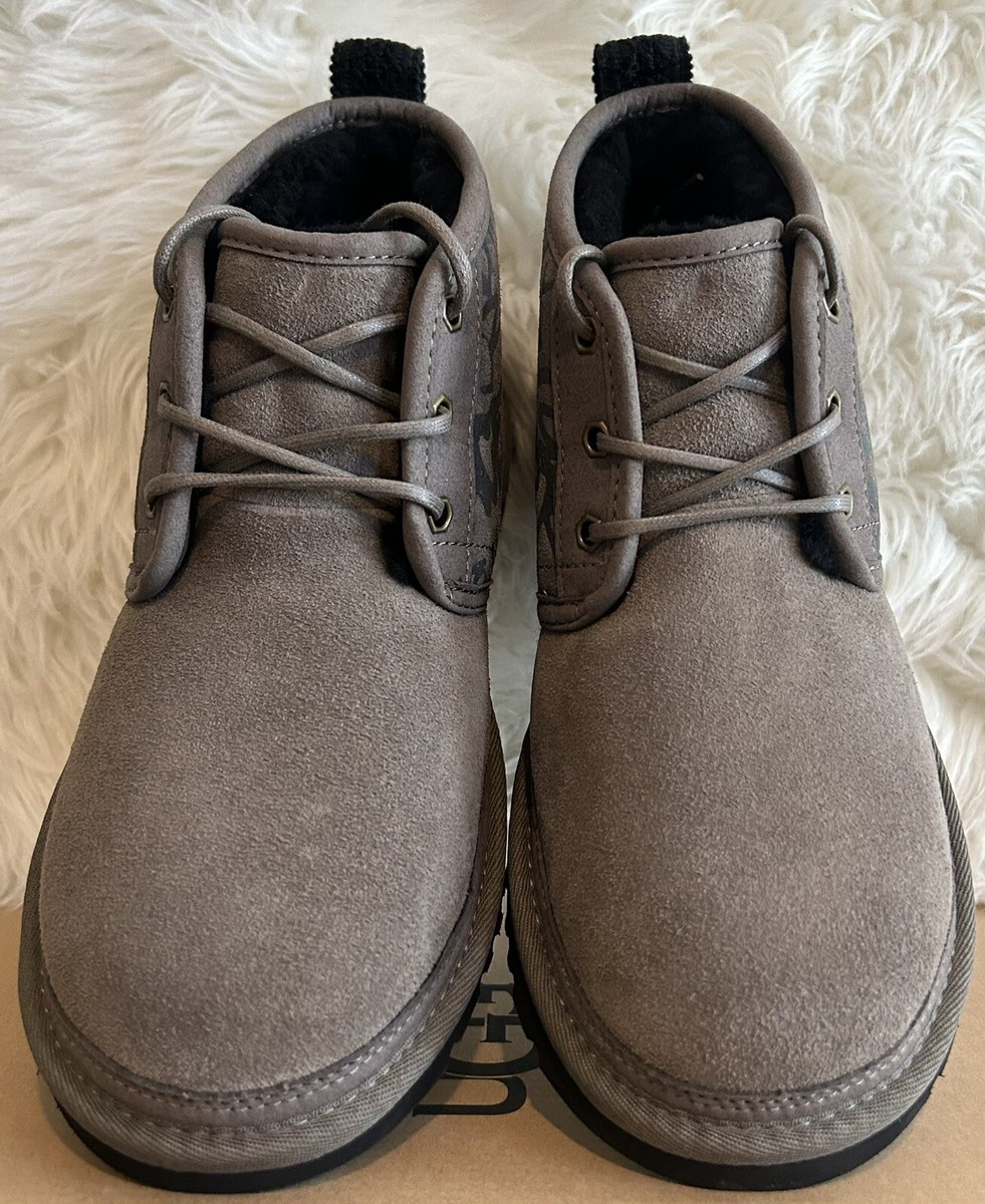 UGG Neumel Street Graffiti Slate Suede Sheepskin Chukka 
