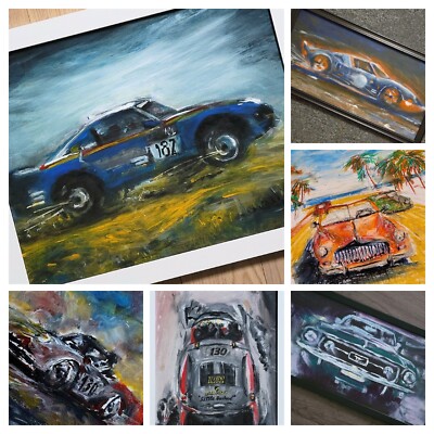 PORSCHE 911 OIL Painting TURBO XL 24x36