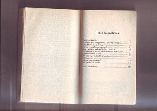 livre - la bouffe d'egout - tout ce que vous mangez sans le savoir - - Picture 3 of 3