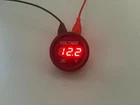 12V-24V Car Motorcycle LED Digital Display Voltmeter Waterproof Meter RED UK