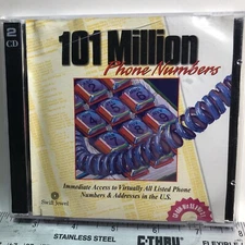 2- Cd / Cd- ROM Windows/101 Million Phone Numbers Lot S