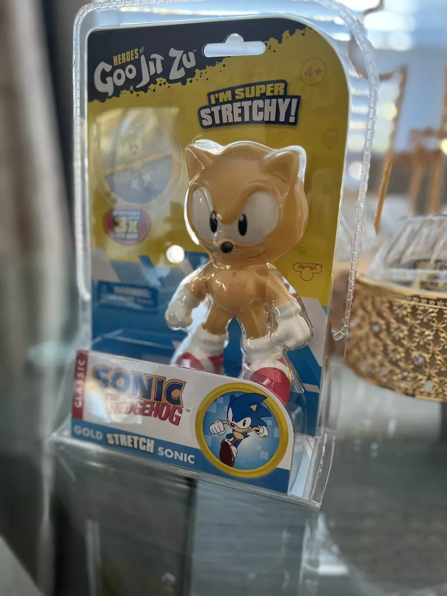 2022 Heroes of Goo Jit Zu Classic Gold Sonic The Hedgehog Figure